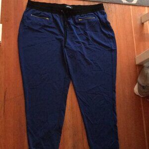 Blue fashionable track pants